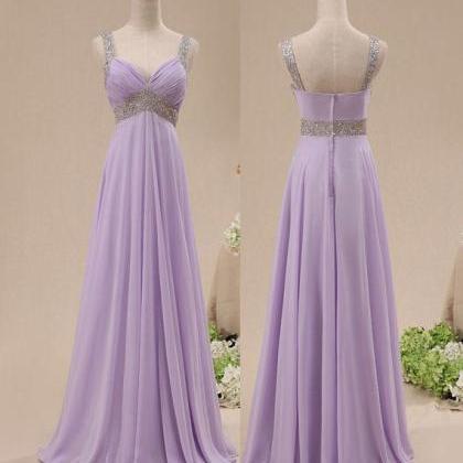 Light Purple Prom Dress, Evening Dress, Party..